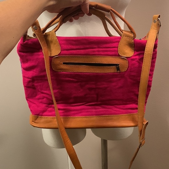 BOHO Multicolor Slingbag Leather Handmade - Picture 8 of 16